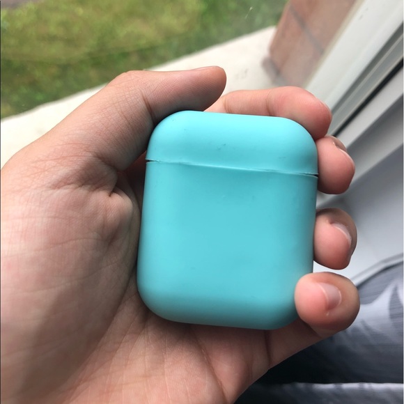 Blue Airpods Case Silicone Protector - Picture 2 of 4